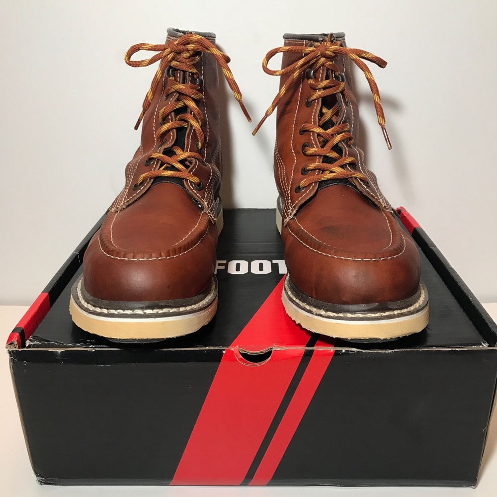 Men's Padilla Industrial 2 Toned Leather Lace Up Work Boots Sz 10.5 See All Pics
